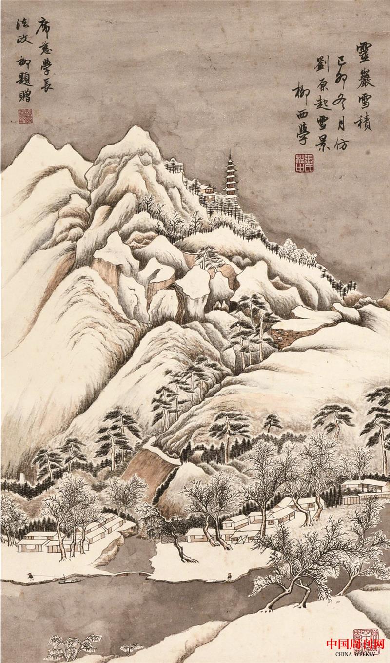 圖4，張庭濟(jì)書畫（靈巖雪積）.jpg